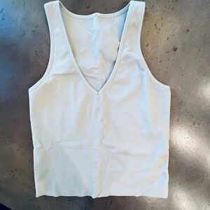 COPY - Athleta ribbed tank. Light green, size L.